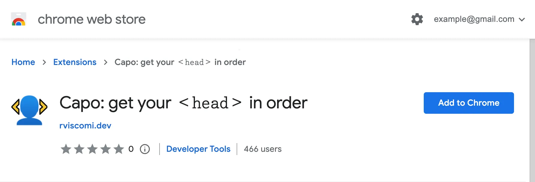 The Capo extension in the Chrome Web Store